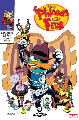 AVENGERS #27 JACOB CHABOT PHINEAS AND FERB VAR