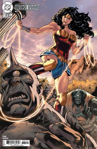 WONDER WOMAN #21 CVR E INC 1:25 LUCAS MEYER CARD STOCK VAR