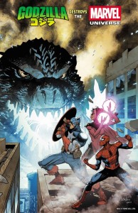 GODZILLA DESTROYS THE MARVEL UNIVERSE #1 YU FOIL VAR