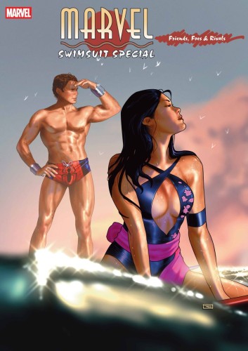 MARVEL SWIMSUIT SPECIAL FRIENDS FOES & RIVALS #1 TAURIN CLARKE VAR