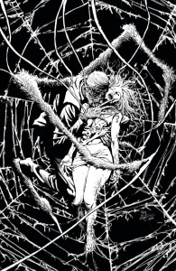 CONTEST OF CREATURES #1 CVR E B&W LTD ED VIRGIN ART