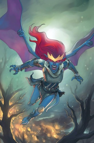GARGOYLES DEMONA #3 CVR E HETRICK METAL PREMIUM