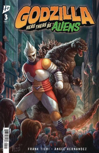 GOZILLA HERE THERE BE ALIENS #3 CVR A PE