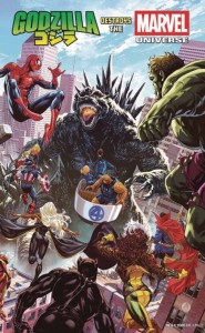 DF GODZILLA DESTROYS THE MARVEL UNIVERSE #1 DUGGAN SGN