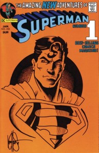 DF SUPERMAN #233 FACSIMILE SGN & REMARK HAESER