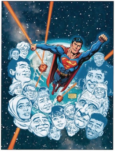 DF SUPERMAN TREASURY #1 GOLD SIG JURGENS SGN