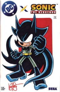 DF DC X SONIC THE HEDGEHOG #1 SGN & REMARK HAESER SHADOWBAT
