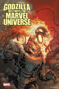 GODZILLA DESTROYS THE MARVEL UNIVERSE #2 GHOST RIDER-ZILLA VAR