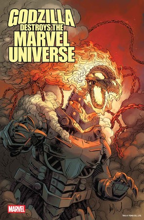 GODZILLA DESTROYS THE MARVEL UNIVERSE #2 GHOST RIDER-ZILLA VAR