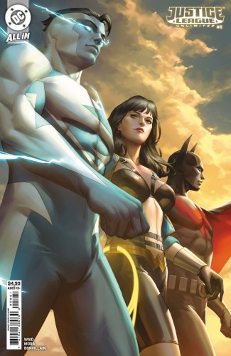 JUSTICE LEAGUE UNLIMITED #8 CVR B EJIKURE CARD STOCK VAR (WE ARE YESTERDAY)