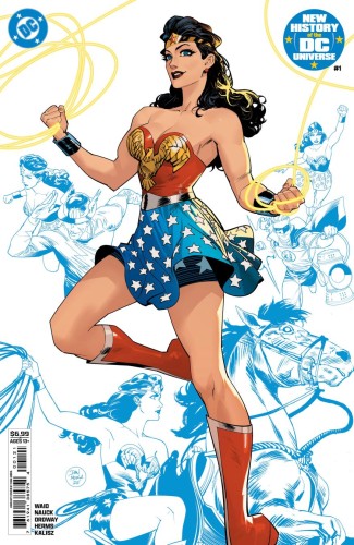 NEW HISTORY OF THE DC UNIVERSE #1 (OF 4) CVR B DAN MORA CARD STOCK VAR