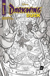 DARKWING DUCK #4 CVR H 10 COPY INCV CANGIALOSI LINE ART