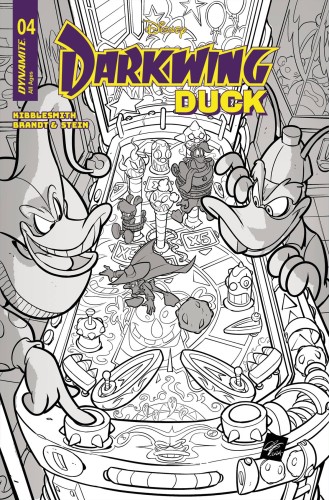 DARKWING DUCK #4 CVR H 10 COPY INCV CANGIALOSI LINE ART