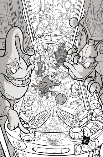 DARKWING DUCK #4 CVR K 15 COPY INCV CANGIALOSI LINE ART VIRGIN