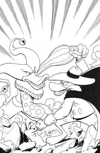 DARKWING DUCK #4 CVR L 15 COPY INCV BAGLEY LINE ART VIRGIN