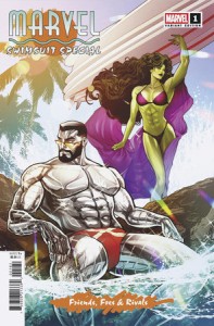 MARVEL SWIMSUIT SPECIAL FRIENDS FOES & RIVALS #1 LUCAS WERNECK VAR