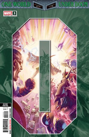 ONE WORLD UNDER DOOM #3 2ND PTG BEN HARVEY VAR