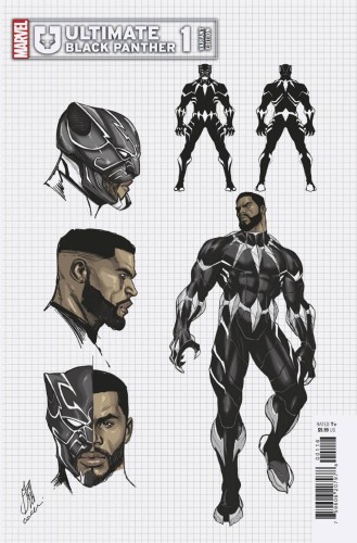 ULTIMATE BLACK PANTHER #1 STEFANO CASELLI DESIGN VAR
