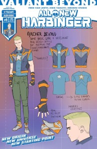 VALIANT BEYOND ALL-NEW HARBINGER #1 VAR D (PONCE DESIGN VAR)