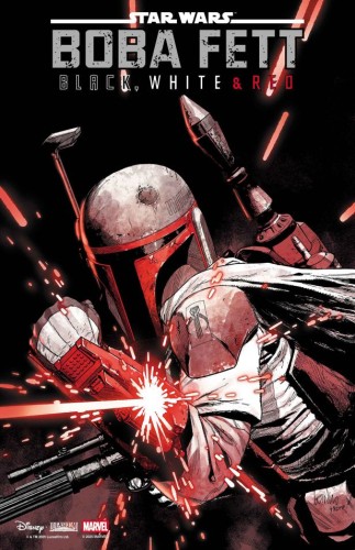 STAR WARS BOBA FETT - BLACK WHITE & RED #1 25 COPY INCV LEINIL YU VAR