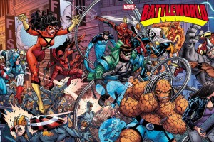BATTLEWORLD #1 NICK BRADSHAW 5-PART WRAPAROUND CONNECTING VAR A