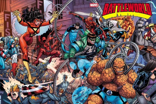 BATTLEWORLD #1 NICK BRADSHAW 5-PART WRAPAROUND CONNECTING VAR A