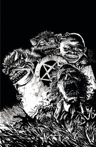 GHOULIES #1 CVR E B&W LTD ED 1/350