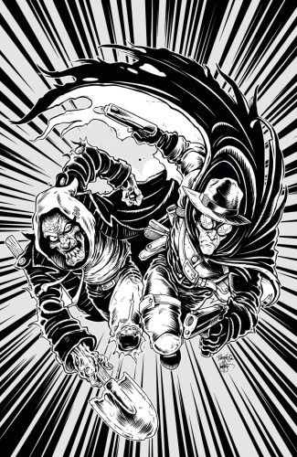 LIVING CORPSE HEXX FILES #1 CVR C B&W LTD ED 1/250