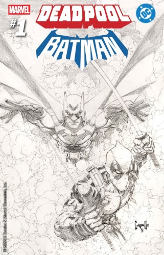 MARVEL/DC DEADPOOL/BATMAN #1 200 COPY INCV GREG CAPULLO SKETCH VAR