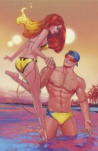 MARVEL SWIMSUIT SPECIAL FRIENDS FOES & RIVALS #1 50 COPY INCV VIR