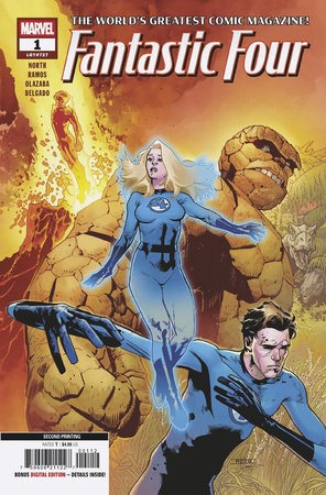 FANTASTIC FOUR #1 MAHMUD ASRAR 2ND PTG PRINTING VARIANT