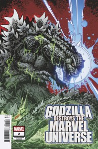 GODZILLA DESTROYS THE MARVEL UNIVERSE #2 FAN FAVORITE VAR