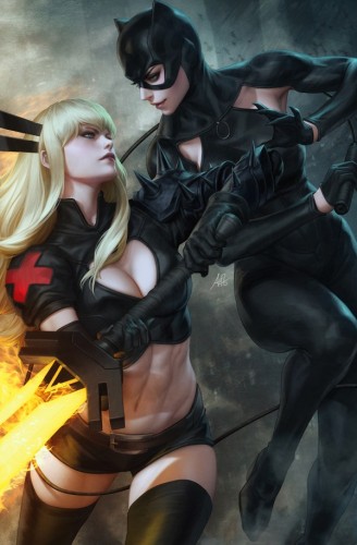 MARVEL/DC DEADPOOL/BATMAN #1 100 COPY INCV ARTGERM VIRGIN VAR
