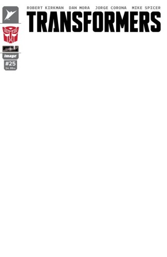 TRANSFORMERS #25 CVR G BLANK SKETCH AUTOBOT VAR