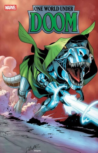 ONE WORLD UNDER DOOM #8 SALVADOR LARROCA DOOMASAUR VAR