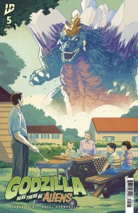 GODZILLA HERE THERE BE ALIENS #5 VAR B (HERNANDEZ)