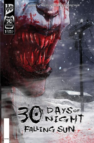 30 DAYS OF NIGHT FALLING SUN #1 VAR B (DAMIEN WORM)