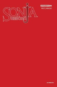 SONJA REBORN #1 CVR U FOC BONUS RED BLANK AUTHENTIX VAR