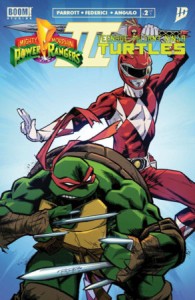 MIGHTY MORPHIN POWER RANGERS/TEENAGE MUTANT NINJA TURTLES III #2 B VAR (DRESSED RANDOLPH)
