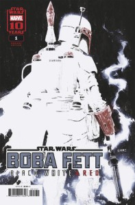 STAR WARS BOBA FETT - BLACK WHITE & RED #1 KAARE ANDREWS VAR