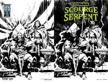 ONAN THE BARBARIAN SCOURGE OF THE SERPENT #1 (OF 4) CVR J LCSD EXCLUSIVE VAR