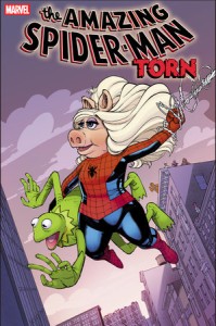 AMAZING SPIDER-MAN TORN #1 JAVIER GARRON MUPPETS VAR