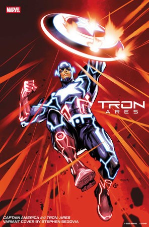 CAPTAIN AMERICA #4 STEPHEN SEGOVIA TRON: ARES VAR