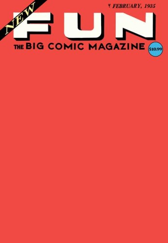 NEW FUN COMICS #1 FACSIMILE EDITION CVR C BLANK CARD STOCK VAR