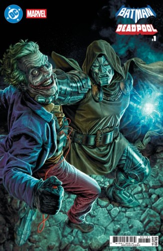 DC MARVEL BATMAN DEADPOOL #1 (ONE SHOT) CVR C LEE  BERMEJO JOKER DR DOOM CARD STOCK VAR