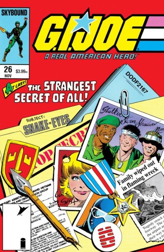 GI JOE A REAL AMERICAN HERO #26 HAMA FILES EDITION CVR A MIKE ZECK & BOB WIACEK