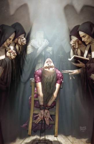 HELLO DARKNESS #16 C VARIANT (FULL ART, BROWN)