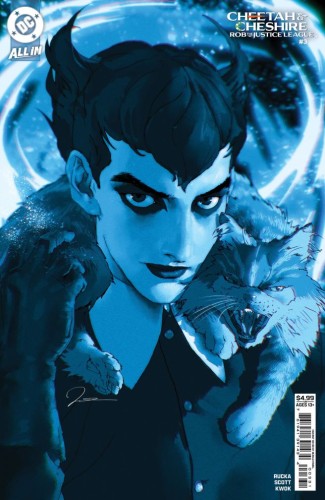 CHEETAH AND CHESHIRE ROB THE JUSTICE LEAGUE #3 (OF 6) CVR B GERALD PAREL CARD STOCK VAR