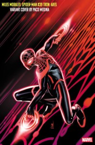 MILES MORALES SPIDER-MAN #39 PACO MEDINA TRON: ARES VAR
