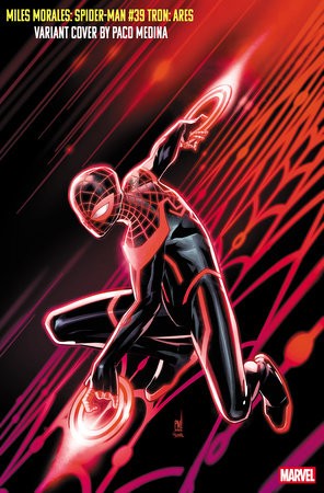 MILES MORALES SPIDER-MAN #39 PACO MEDINA TRON: ARES VAR